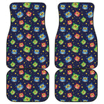 Owl And Star Pattern Print Front and Back Car Floor Mats