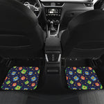 Owl And Star Pattern Print Front and Back Car Floor Mats