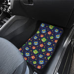 Owl And Star Pattern Print Front and Back Car Floor Mats