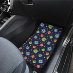 Owl And Star Pattern Print Front Car Floor Mats