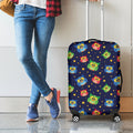 Owl And Star Pattern Print Luggage Cover