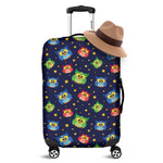 Owl And Star Pattern Print Luggage Cover