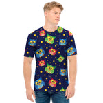 Owl And Star Pattern Print Men's T-Shirt