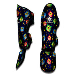 Owl And Star Pattern Print Muay Thai Shin Guard
