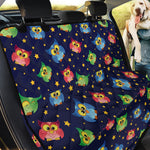 Owl And Star Pattern Print Pet Car Back Seat Cover