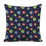 Owl And Star Pattern Print Pillow Cover