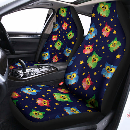 Owl And Star Pattern Print Universal Fit Car Seat Covers