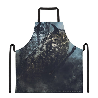 Owl At Night Print Apron