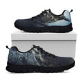 Owl At Night Print Black Running Shoes