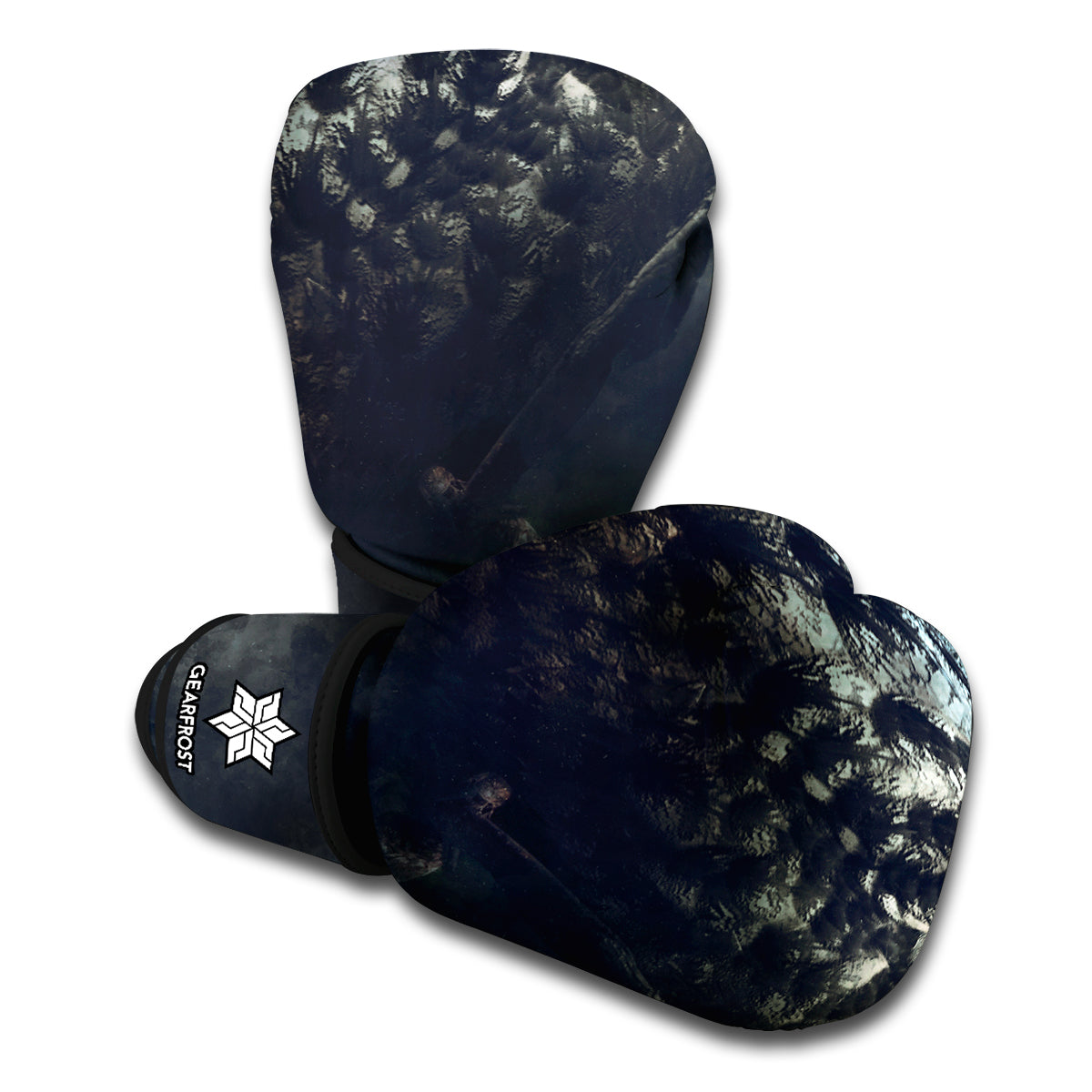Owl At Night Print Boxing Gloves