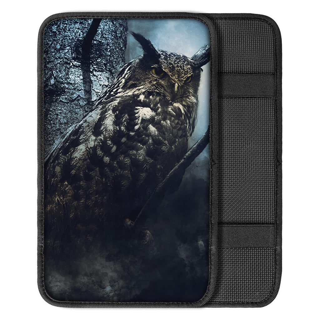 Owl At Night Print Car Center Console Cover