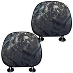 Owl At Night Print Car Headrest Covers