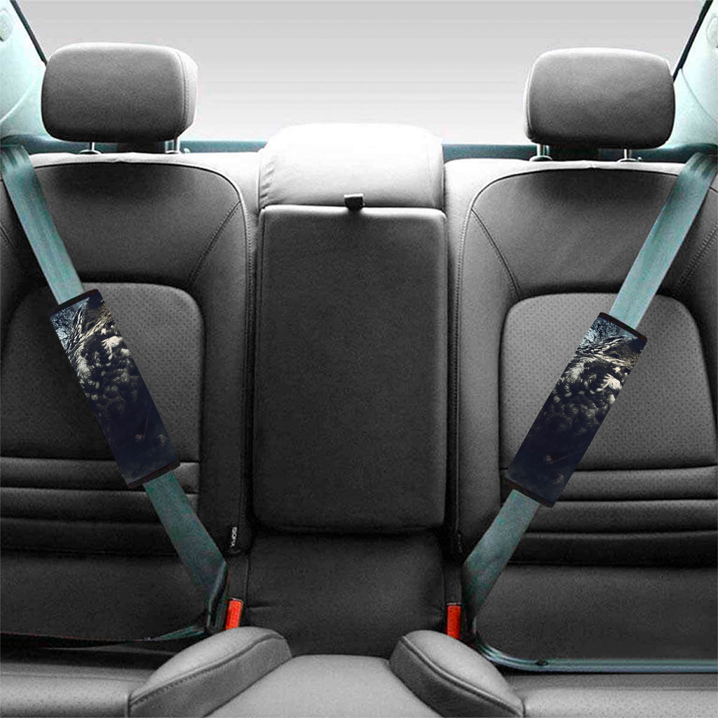 Owl At Night Print Car Seat Belt Covers