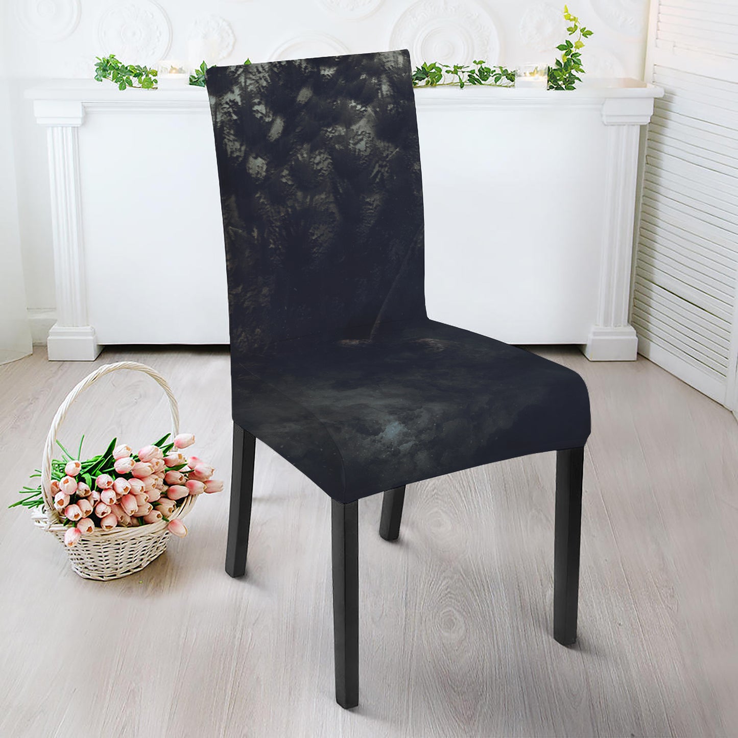 Owl At Night Print Dining Chair Slipcover