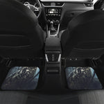 Owl At Night Print Front and Back Car Floor Mats