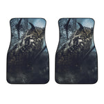 Owl At Night Print Front Car Floor Mats