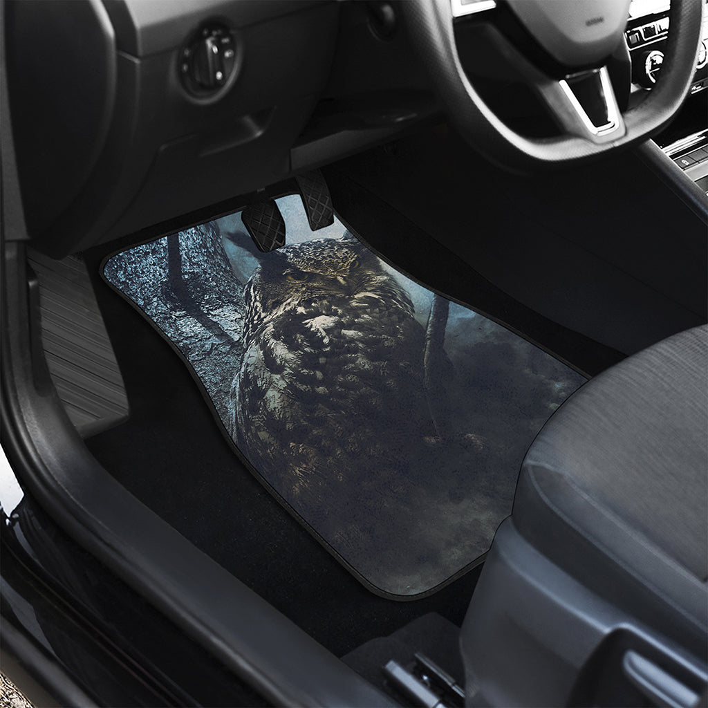 Owl At Night Print Front Car Floor Mats