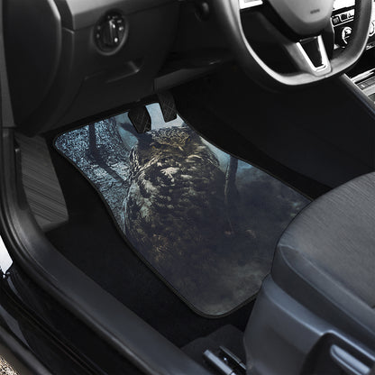 Owl At Night Print Front Car Floor Mats