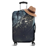 Owl At Night Print Luggage Cover