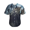 Owl At Night Print Men's Baseball Jersey