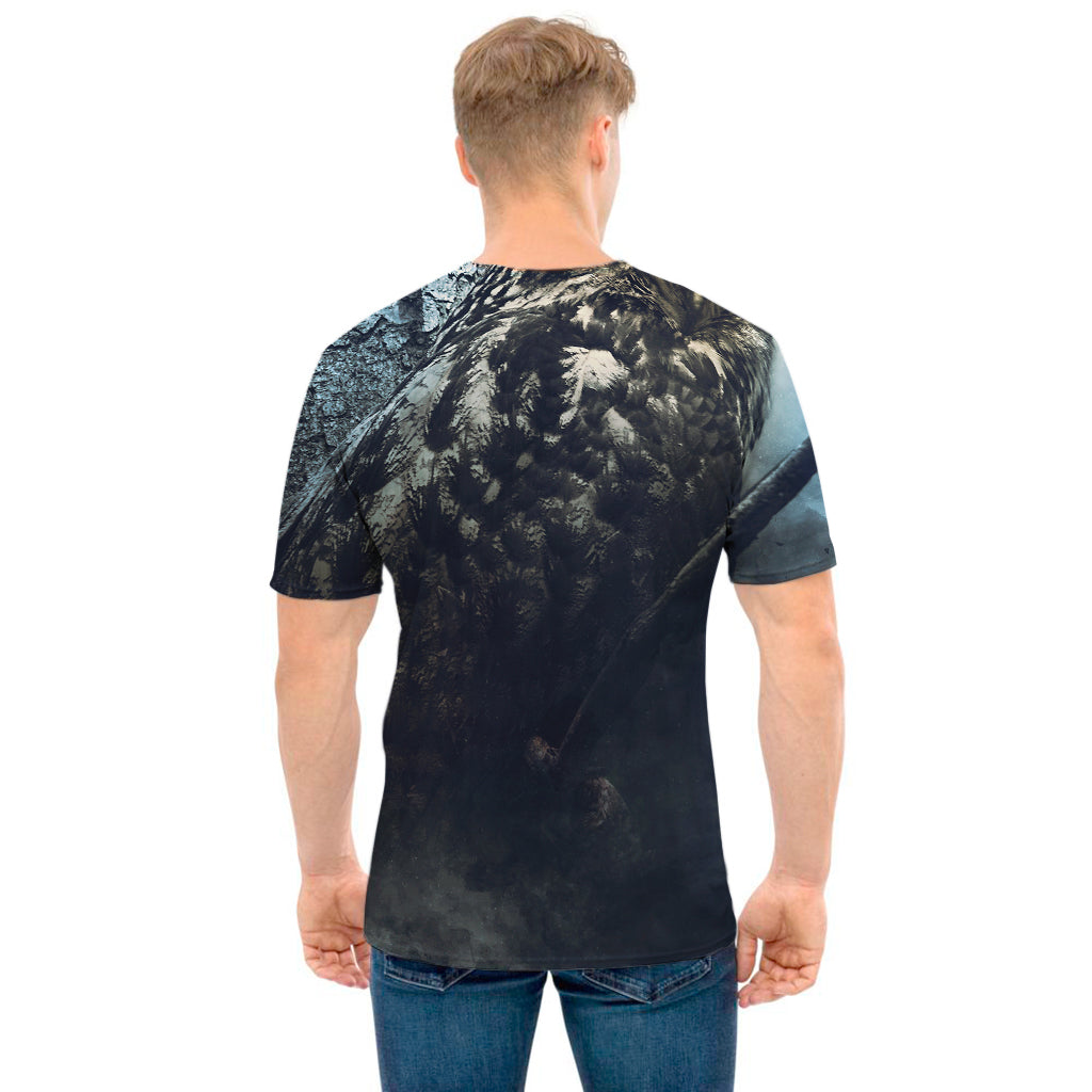 Owl At Night Print Men's T-Shirt