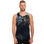 Owl At Night Print Men's Tank Top
