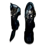 Owl At Night Print Muay Thai Shin Guard
