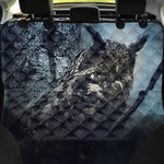 Owl At Night Print Pet Car Back Seat Cover