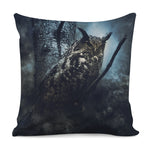 Owl At Night Print Pillow Cover