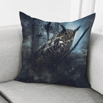 Owl At Night Print Pillow Cover