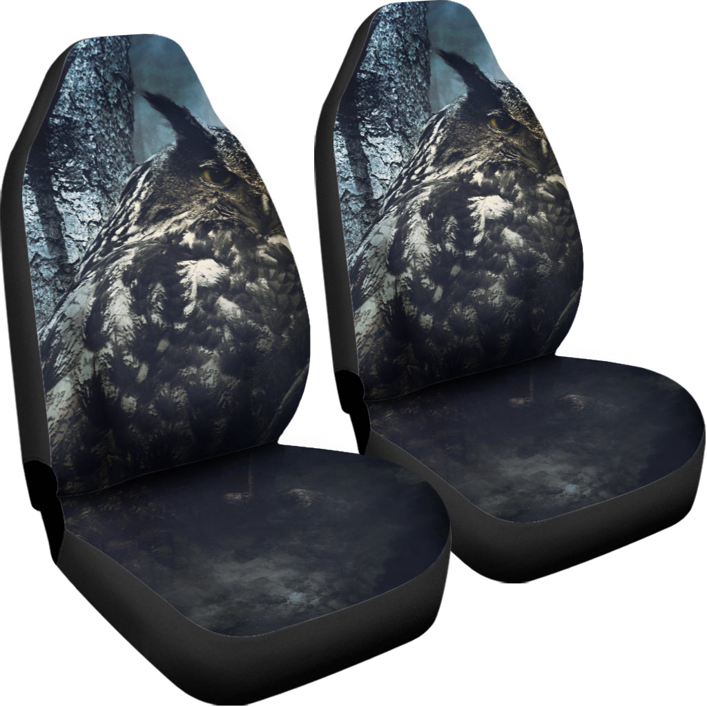 Owl At Night Print Universal Fit Car Seat Covers