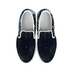 Owl At Night Print White Slip On Shoes