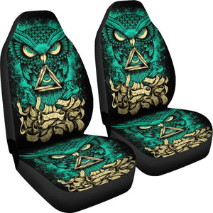 Owl Eye Of Providence Universal Fit Car Seat Covers GearFrost