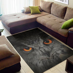 Owl Eyes Print Area Rug