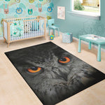 Owl Eyes Print Area Rug