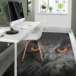 Owl Eyes Print Area Rug