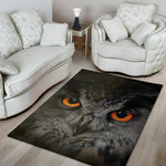 Owl Eyes Print Area Rug