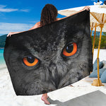 Owl Eyes Print Beach Sarong Wrap
