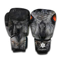 Owl Eyes Print Boxing Gloves