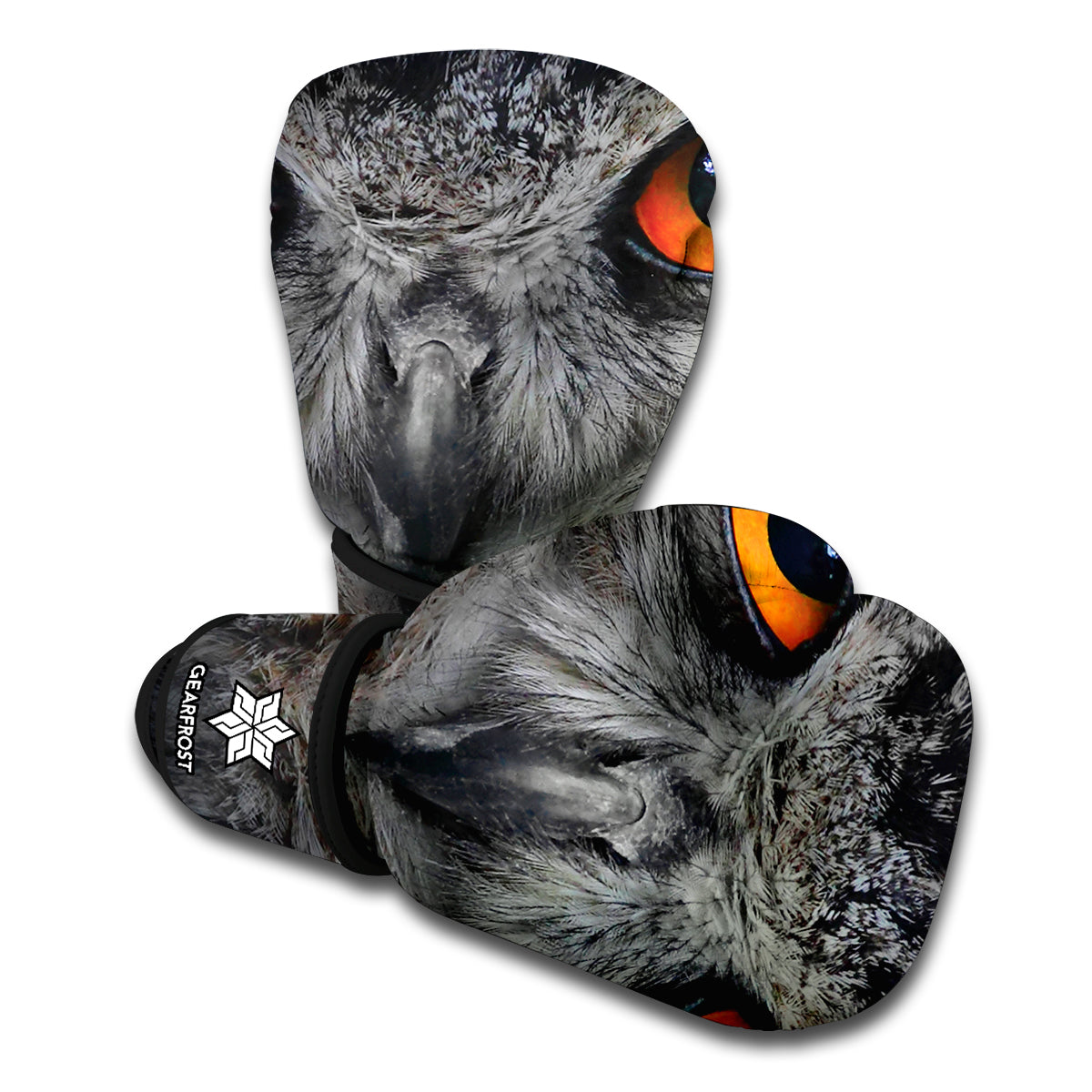 Owl Eyes Print Boxing Gloves