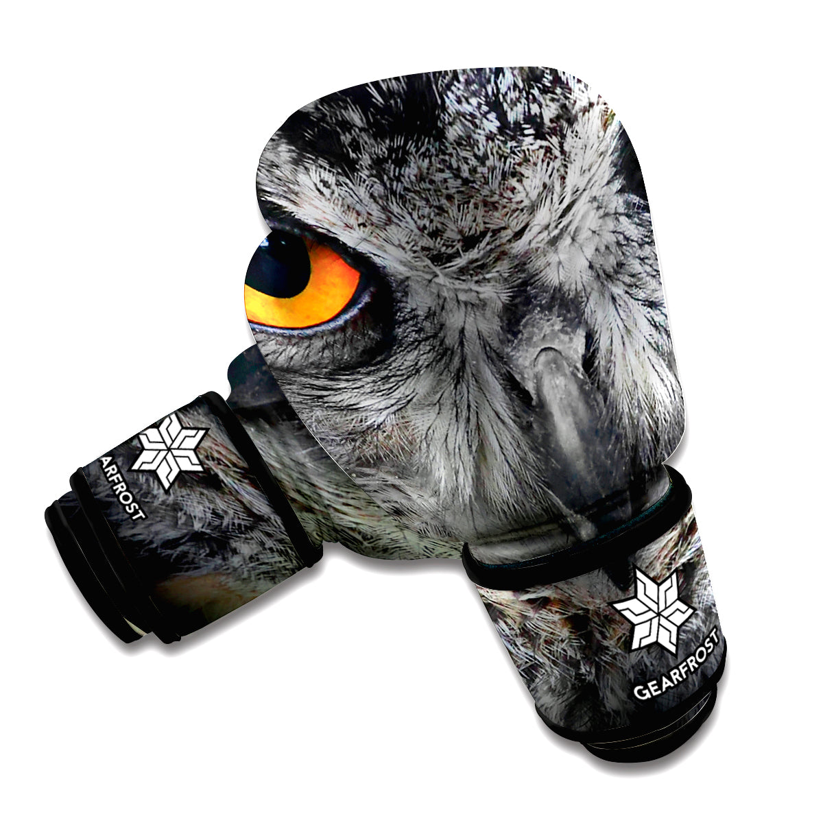 Owl Eyes Print Boxing Gloves