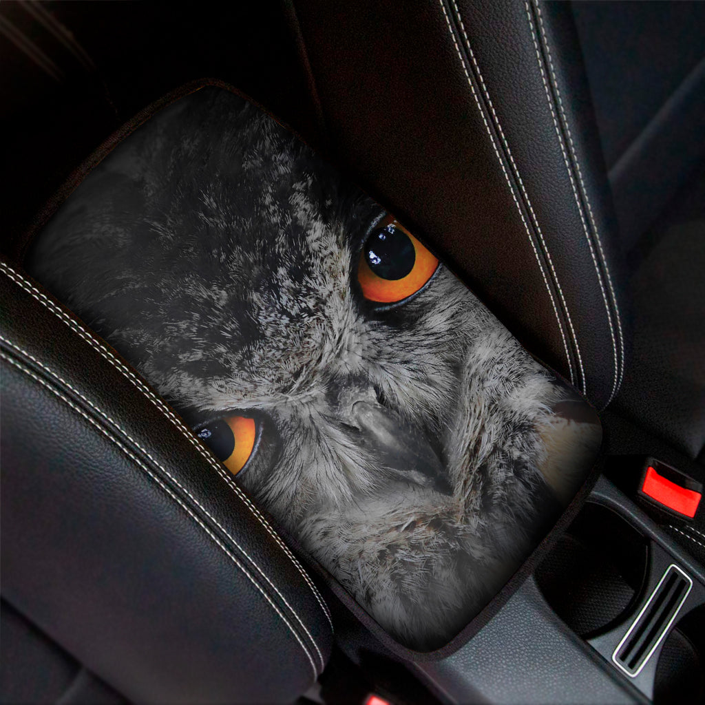 Owl Eyes Print Car Center Console Cover