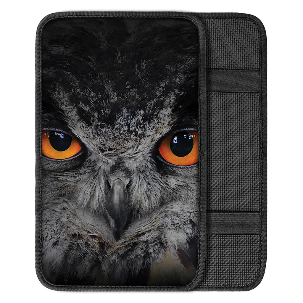 Owl Eyes Print Car Center Console Cover
