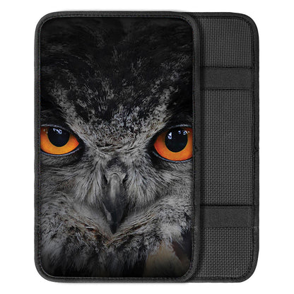 Owl Eyes Print Car Center Console Cover