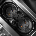 Owl Eyes Print Car Coasters