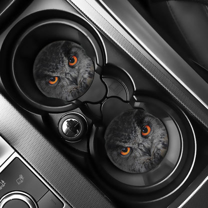Owl Eyes Print Car Coasters