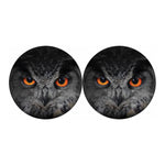 Owl Eyes Print Car Coasters