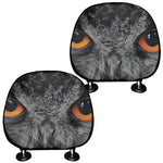 Owl Eyes Print Car Headrest Covers