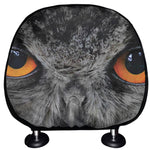 Owl Eyes Print Car Headrest Covers