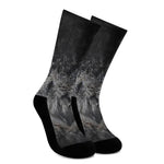 Owl Eyes Print Crew Socks